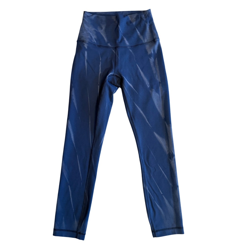Lululemon Wunder Train High-Rise Crop - Diamond Dye True Navy (Size 2) - Picture 2 of 8